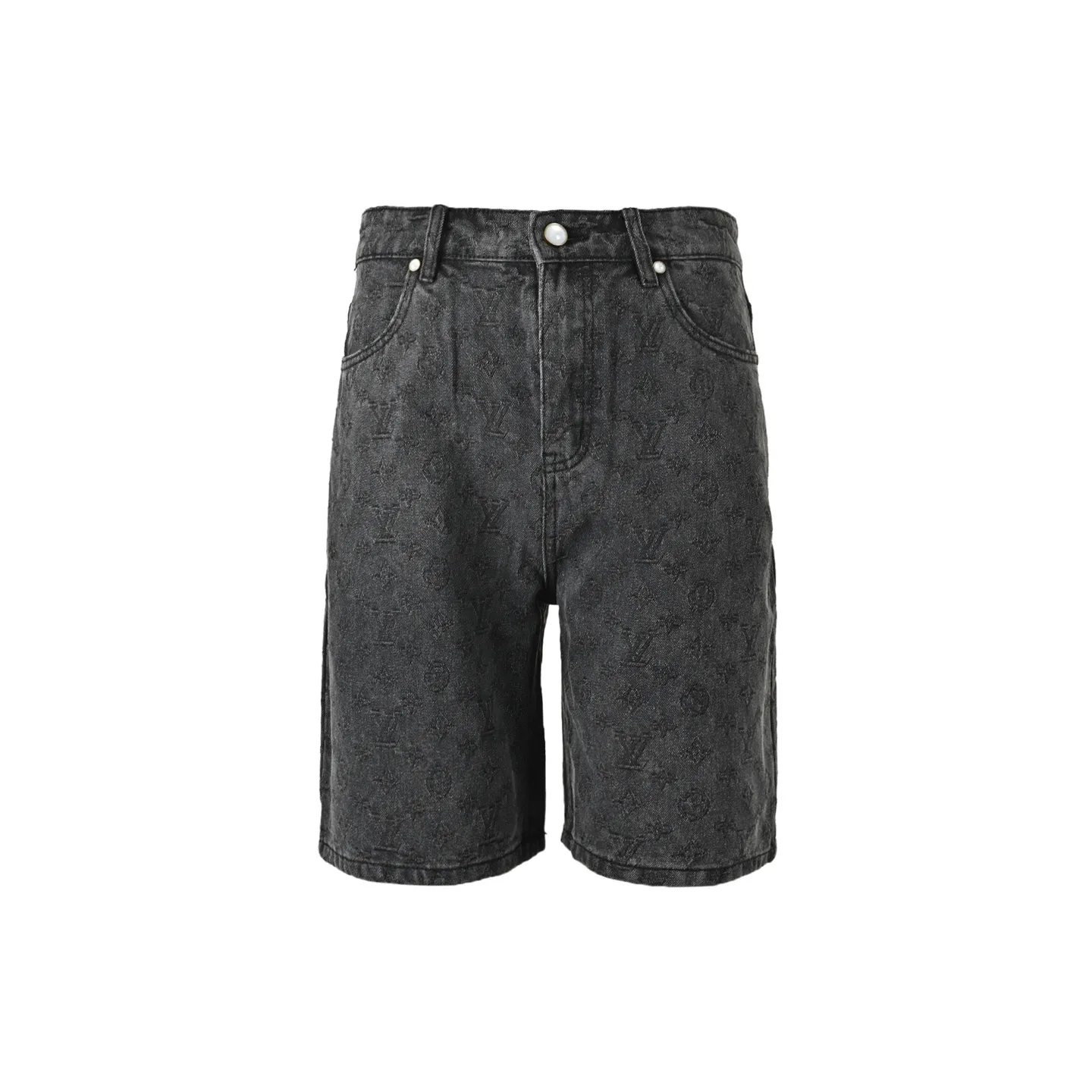 Louis Vuitton/Louis Vuitton 26ss dark pattern presbyopia suit denim shorts